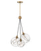 Hinkley - 30304HBR - Three Light Pendant - Skye - Heritage Brass