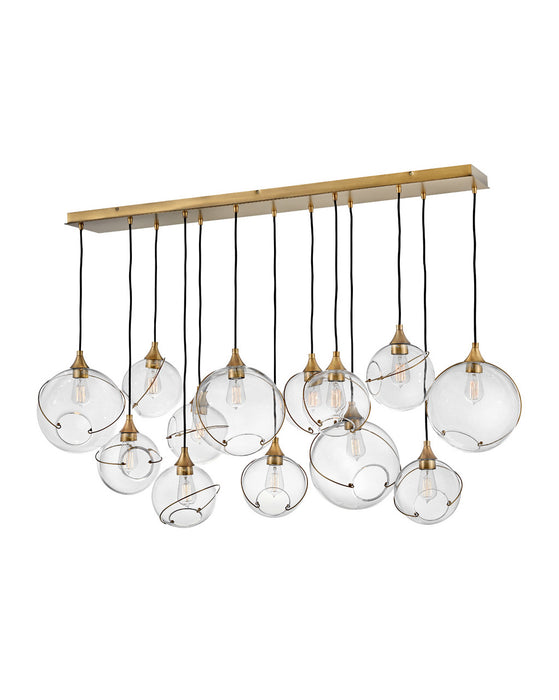 Hinkley - 30305HBR - 13 Light Chandelier - Skye - Heritage Brass