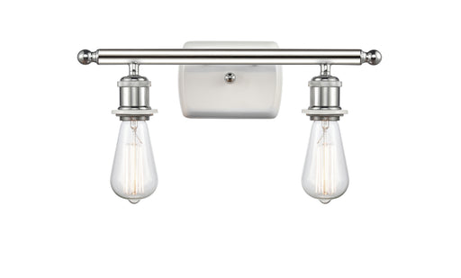 Innovations - 516-2W-WPC - Two Light Bath Vanity - Ballston - White and Polished Chrome