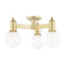 Mitzi - H419603-AGB - Three Light Semi Flush Mount - Bryce