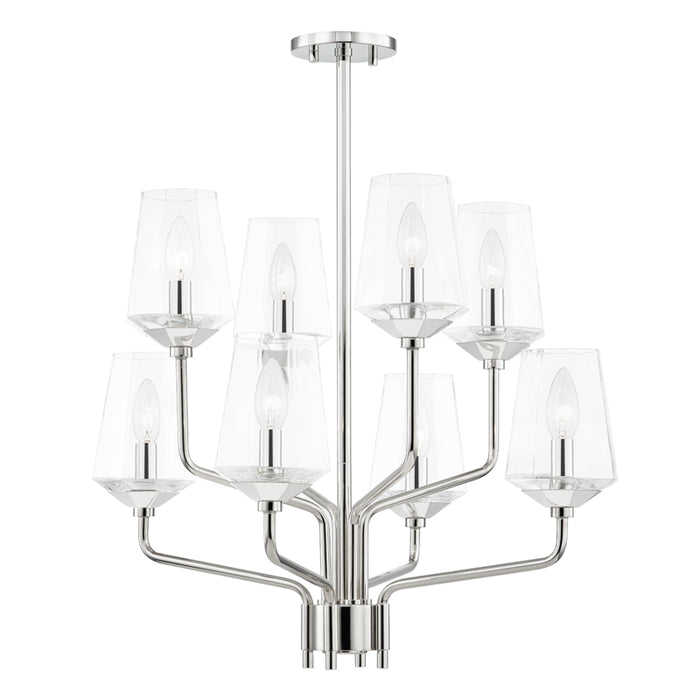 Mitzi - H420808-PN - Eight Light Chandelier - Kayla