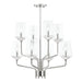 Mitzi - H420808-PN - Eight Light Chandelier - Kayla
