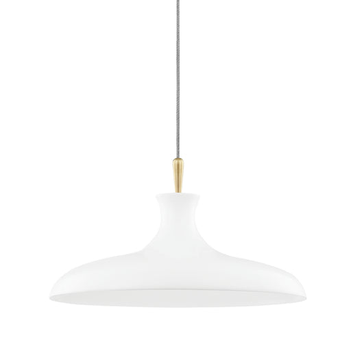Mitzi - H421701L-AGB/WH - One Light Pendant - Cassidy