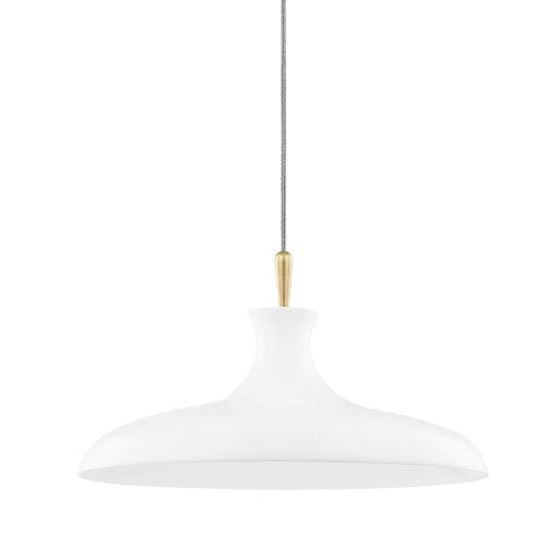 Mitzi - H421701L-AGB/WH - One Light Pendant - Cassidy