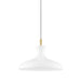 Mitzi - H421701S-AGB/WH - One Light Pendant - Cassidy