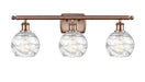 Innovations - 516-3W-AC-G1213-6 - Three Light Bath Vanity - Ballston - Antique Copper