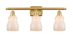 Innovations - 516-3W-SG-G391 - Three Light Bath Vanity - Ballston - Satin Gold