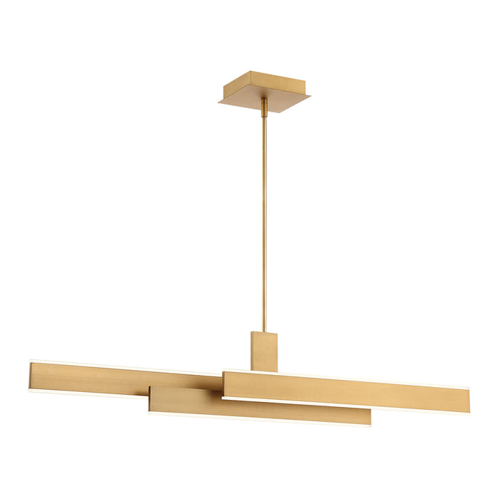 LED Chandelier from the Cameno collection in Satin Gold finish