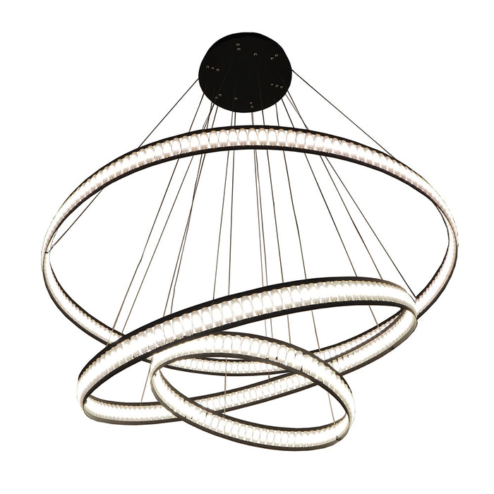 LED Chandelier from the Forster collection in Black finish