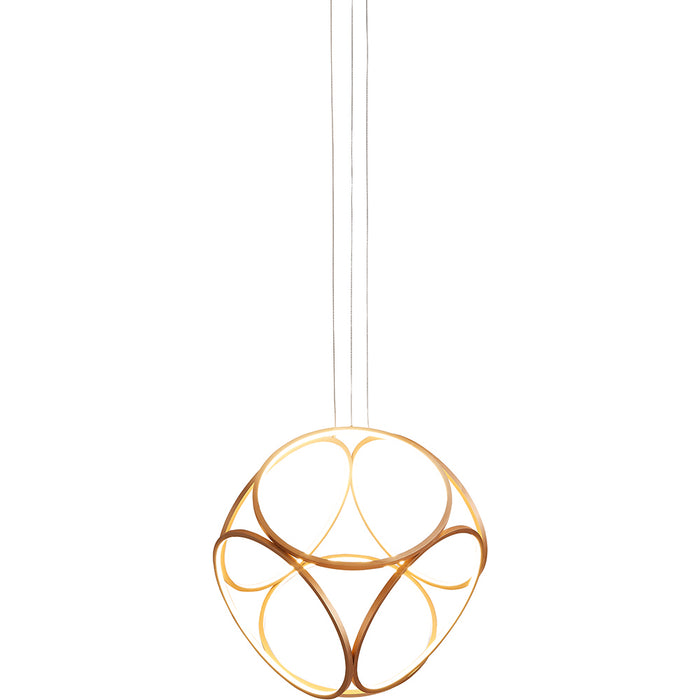 LED Pendant from the Glenview collection in Gold finish