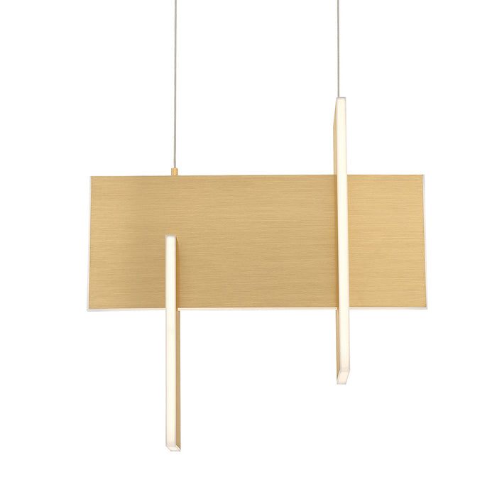 LED Chandelier from the Coburg collection in Anodized Gold finish