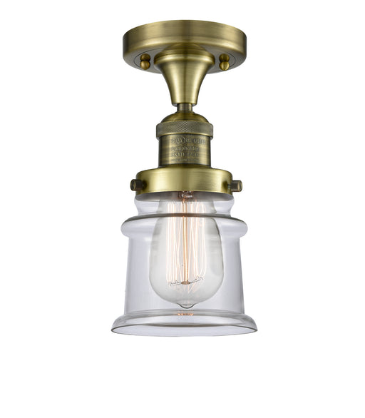 Innovations - 517-1CH-AB-G182S-LED - LED Semi-Flush Mount - Franklin Restoration - Antique Brass