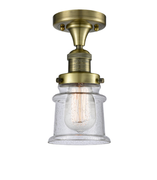 Innovations - 517-1CH-AB-G184S-LED - LED Semi-Flush Mount - Franklin Restoration - Antique Brass