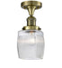Innovations - 517-1CH-AB-G302 - One Light Semi-Flush Mount - Franklin Restoration - Antique Brass
