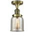 Innovations - 517-1CH-AB-G58-LED - LED Semi-Flush Mount - Franklin Restoration - Antique Brass