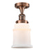 Innovations - 517-1CH-AC-G181-LED - LED Semi-Flush Mount - Franklin Restoration - Antique Copper