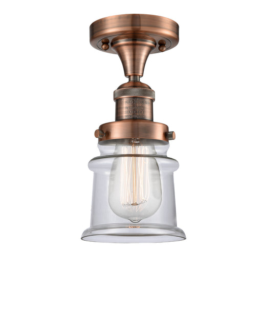 Innovations - 517-1CH-AC-G182S - One Light Semi-Flush Mount - Franklin Restoration - Antique Copper