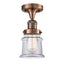 Innovations - 517-1CH-AC-G182S-LED - LED Semi-Flush Mount - Franklin Restoration - Antique Copper