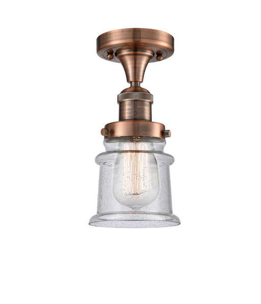 Innovations - 517-1CH-AC-G184S - One Light Semi-Flush Mount - Franklin Restoration - Antique Copper
