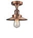 Innovations - 517-1CH-AC-M3-LED - LED Semi-Flush Mount - Franklin Restoration - Antique Copper