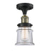 Innovations - 517-1CH-BAB-G182S - One Light Semi-Flush Mount - Franklin Restoration - Black Antique Brass