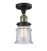 Innovations - 517-1CH-BAB-G184S - One Light Semi-Flush Mount - Franklin Restoration - Black Antique Brass