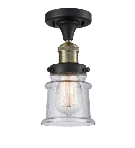 Innovations - 517-1CH-BAB-G184S-LED - LED Semi-Flush Mount - Franklin Restoration - Black Antique Brass