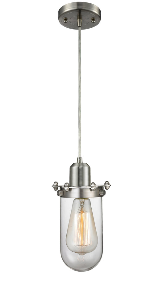 Innovations - 900-1P-SN-CE231-SN-CL - One Light Mini Pendant - Austere - Brushed Satin Nickel