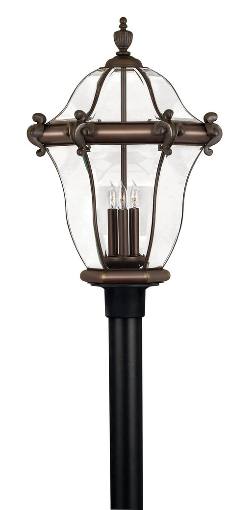 Hinkley - 2447CB - Three Light Post Top/ Pier Mount - San Clemente - Copper Bronze