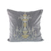 ELK Home - 902109 - Pillow - Cover Only - Chateau Grey, Gold, Gold