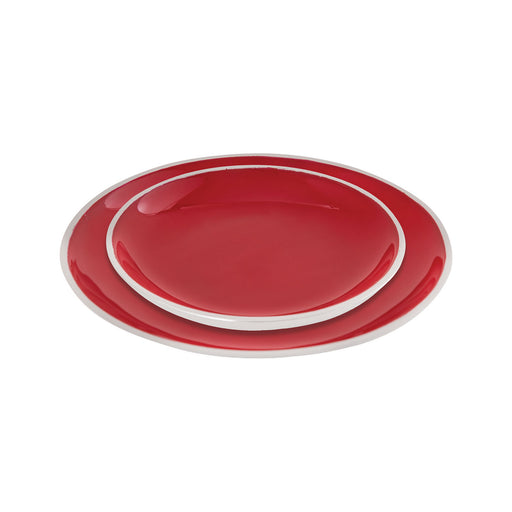 ELK Home - 626791 - Plates (Set of 2) - Red, Aluminum, Aluminum