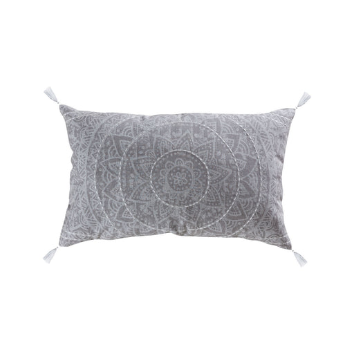 ELK Home - 906381 - Pillow - Cover Only - Mandala - Crema, Grey, Grey