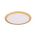 ELK Home - PLT06 - Plate - Food-Safe, Clear Glass, Gold Foil, Clear Glass, Gold Foil