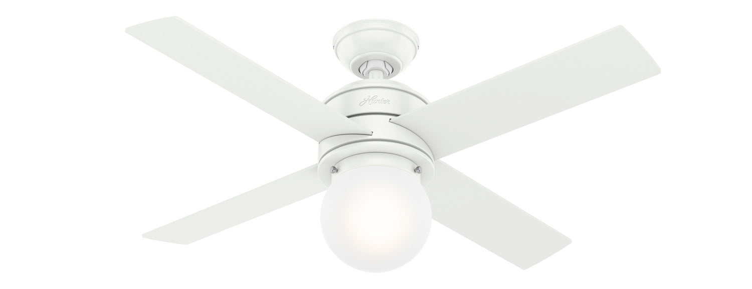 Hunter 44" Hepburn Ceiling Fan with LED Light Kit and Wall Control