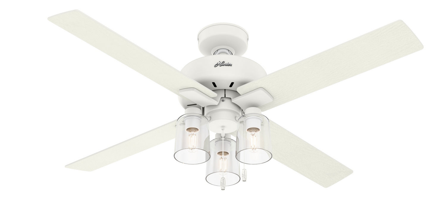 Hunter 52" Pelston Ceiling Fan with LED Light Kit and Pull Chains