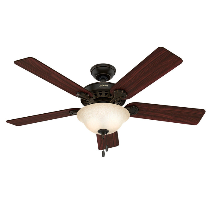 Hunter 52" Waldon Ceiling Fan with LED Light Kit and Pull Chains