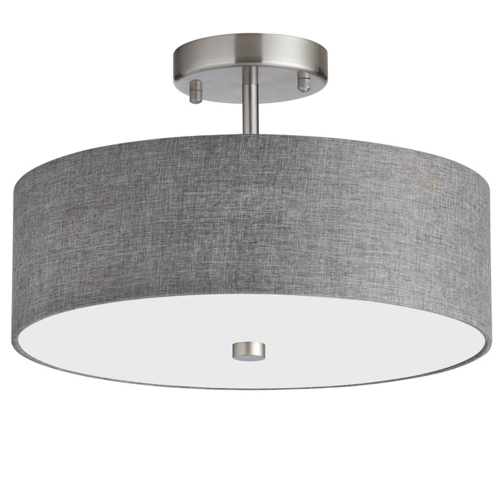 Dainolite Ltd - 571-143SF-SC-GRY - Three Light Semi-Flush Mount - Everly - Gray