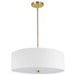 Dainolite Ltd - 571-204P-AGB-WH - Four Light Pendant - Everly - White