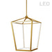 Dainolite Ltd - CAG-2664C-AGB - LED Pendant - Cage - Aged Brass