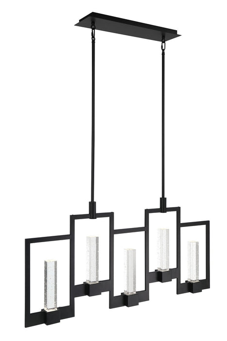LED Chandelier from the Hanson collection in Black finish