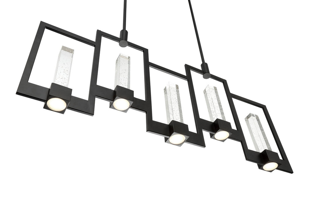 LED Chandelier from the Hanson collection in Black finish
