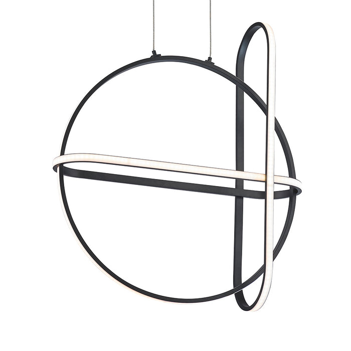 LED Chandelier from the Berkley collection in Matte Black finish
