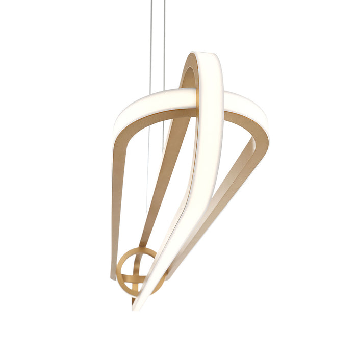 LED Chandelier from the Demark collection in Satin Gold finish
