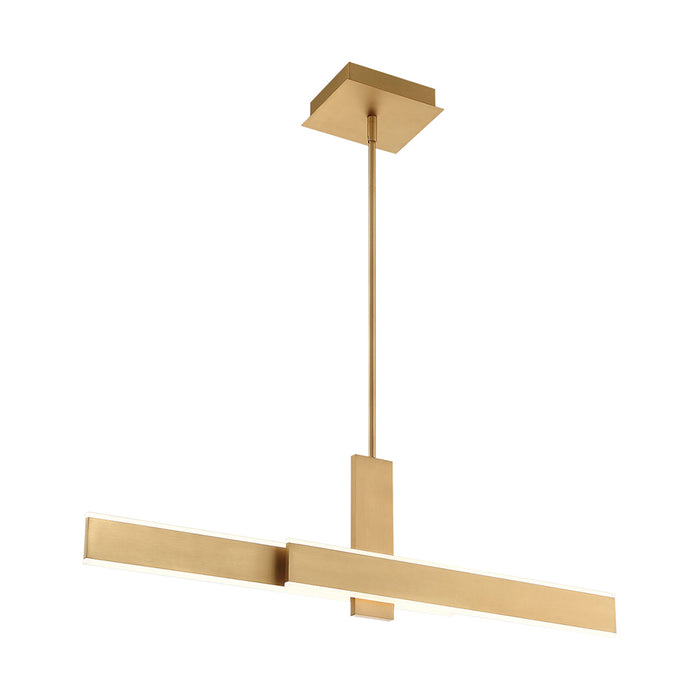 LED Chandelier from the Cameno collection in Satin Gold finish