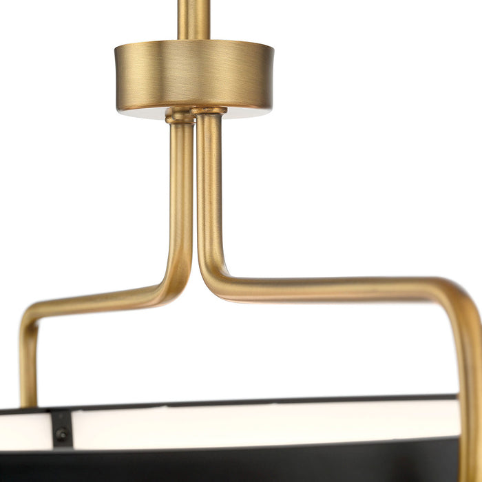 LED Pendant from the Pemberton collection in Antique Brass finish