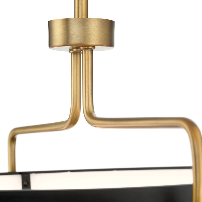 LED Pendant from the Pemberton collection in Antique Brass finish