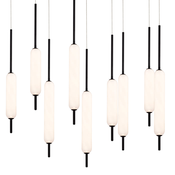 LED Chandelier from the Cumberland collection in Black finish