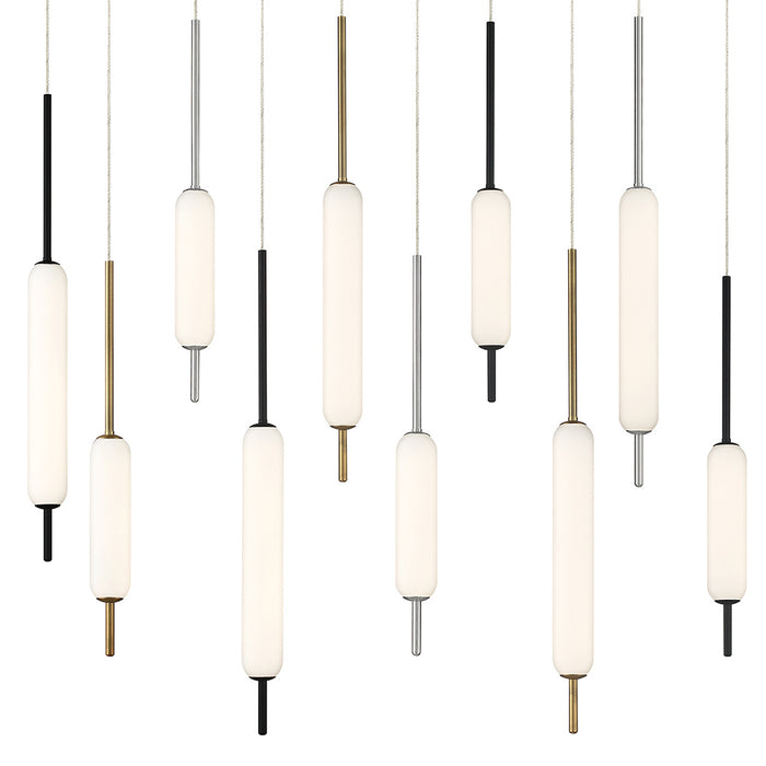 LED Chandelier from the Cumberland collection in Black finish