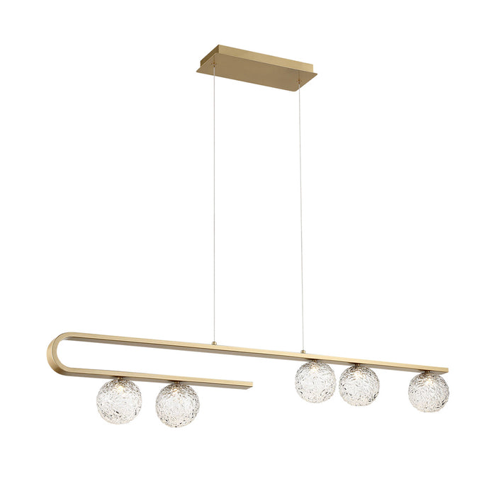 LED Pendant from the Phillimore collection in Brushed Gold finish