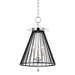 Hudson Valley - 1014-PN/BK - Three Light Pendant - Cagney - Polished Nickel/Black